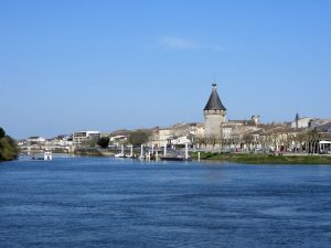 Confluence de la Dordogne et de l'Isle à Libourne